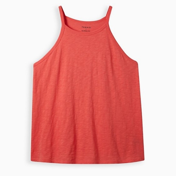 NWT Torrid High Neck Coral Tank 5x - Picture 2 of 8